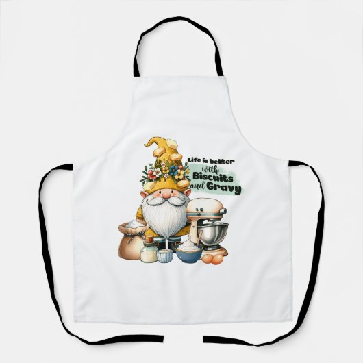 命はビスケットと肉汁で好い エプロン (正面)