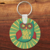 命はフクロウかわいい動物 キーホルダー (正面)