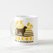 命はレトリバーで金になる コーヒーマグカップ (正面左)