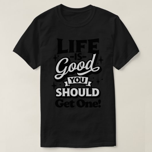 命は一つ得られるべきである Tシャツ (デザイン正面)