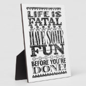 命は命懸けだ フォトプラーク (側面)