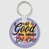 命は善い、一つ得るべきである キーホルダー (裏面)