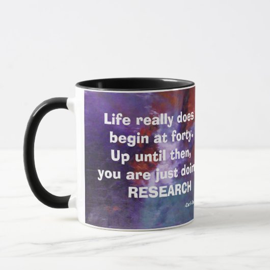 命は四十コーヒーから始まる マグカップ (左)