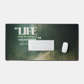 命は楽しむべし デスクマット (キーボード&マウス)