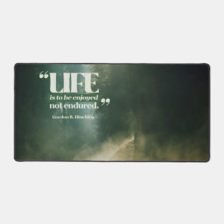 命は楽しむべし デスクマット