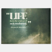 命は楽しむべし マグネット (正面)