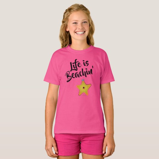 命は海老のヒトデ Tシャツ (正面フル)