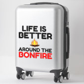 命は焚きのまわりに火より シール (スーツケース)