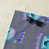 命は美しいエルマナス・アフリカ9月鯨 ビーチタオル (インサイチュ)