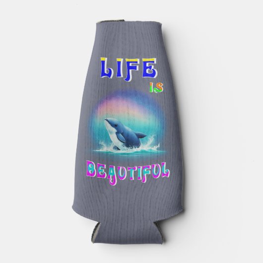 命は美しいエルマナス・アフリカ9月鯨 ボトルクーラー (正面)