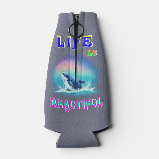 命は美しいエルマナス・アフリカ9月鯨 ボトルクーラー (裏面)