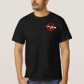 命を大切に？証明してみせろ - アサルトライフル禁止 - 両面 Tシャツ (正面)
