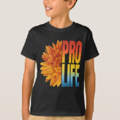 命を守るひまわり Tシャツ (正面)
