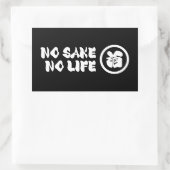 命を惜しまず 長方形シール (バッグ)