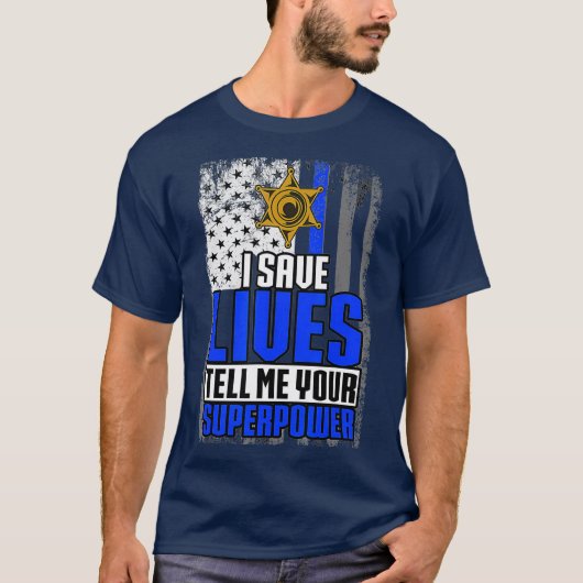 命を救う僕の超能力を教えてやろう 警察のくせに Tシャツ (正面)
