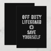 命を救え！ライフガード プールガード オフ 招待状 (正面/裏面)