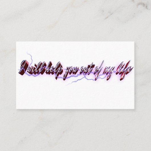 命を救済捨ててやる 名刺 (正面)