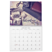 命インスパイア量 |ヴィンテージー見積Indigo カレンダー (1月 2026)