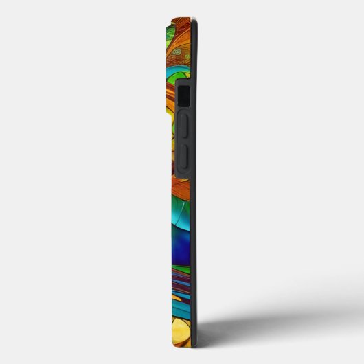 命カラフルの木のステンドグラスの外観 Case-Mate iPhoneケース (裏面 / 左)