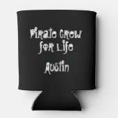 命パーソナライズされた命クーラーボックスの海賊クルー 缶クーラー (裏面)