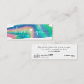 命モダン令ハート感謝していの自筆 スキニー名刺 (正面/裏面)