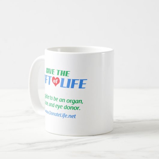 命与えの賜物 コーヒーマグカップ (正面左)