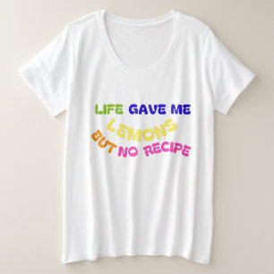 命与えは私のレシピ プラスサイズTシャツ