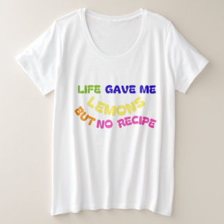 命与えは私のレシピ プラスサイズTシャツ