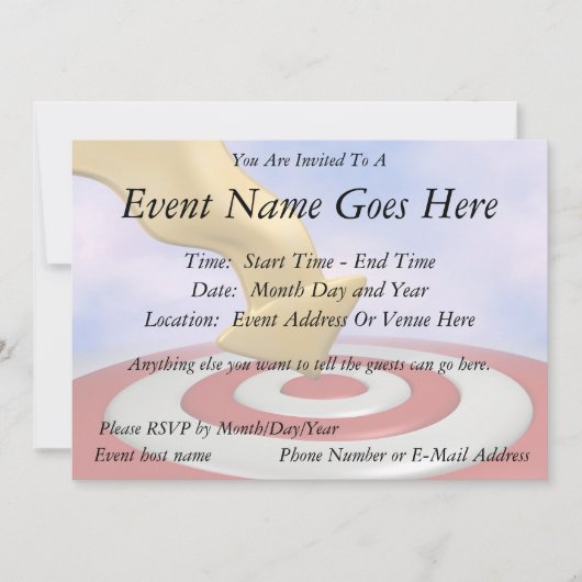 命中! 招待状 (正面)