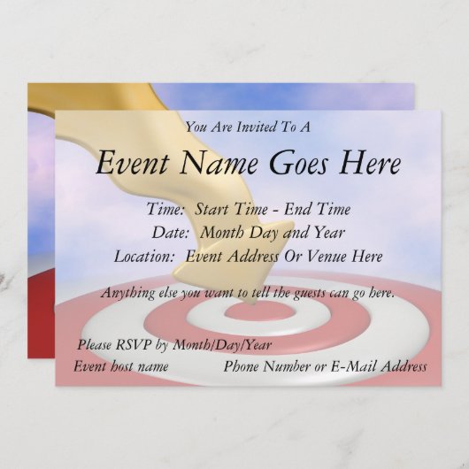 命中! 招待状 (正面/裏面)