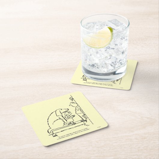 命令のクッキー スクエアペーパーコースター (インサイチュ)