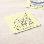 命令のクッキー スクエアペーパーコースター (アングル)