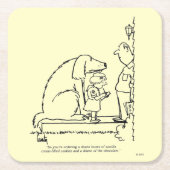 命令のクッキー スクエアペーパーコースター (正面)