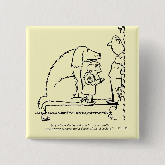 命令のクッキー 缶バッジ (正面)