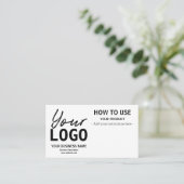 命令カードの使用方法 名刺 (スタンド正面)