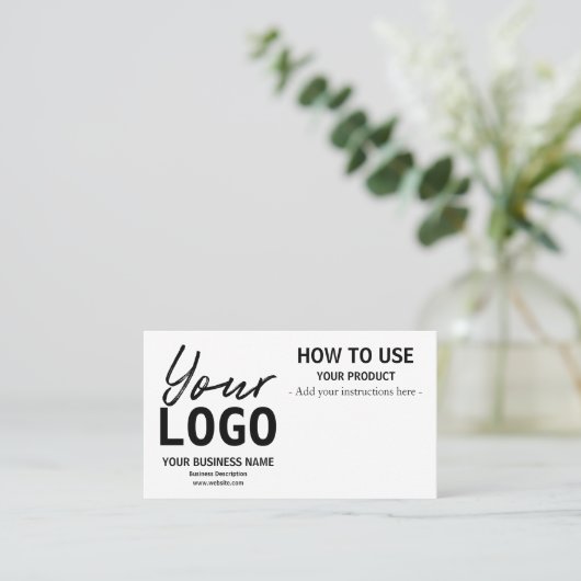 命令カードの使用方法 名刺 (スタンド正面)