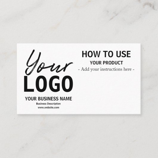 命令カードの使用方法 名刺 (正面)