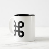 命令ピクトグラムのマグ ツートーンマグカップ (正面左)