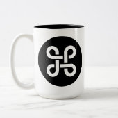 命令Apple Macのイデオロギー ツートーンマグカップ (左)