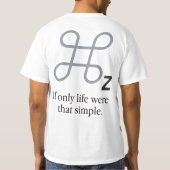 命令Z (版2) Tシャツ (裏面)