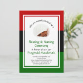 命名賛美式 |アフリカのパン |写真 招待状 (スタンド正面)