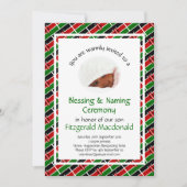 命名賛美式 |ケニア国旗 |写真 招待状 (正面)