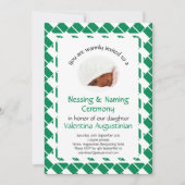 命名賛美式 |ナイジェリア国旗 |写真 招待状 (正面)