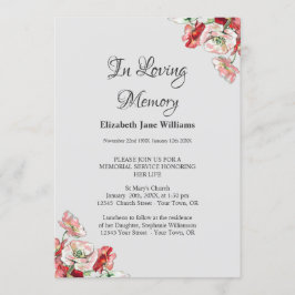 命日お祝い | Poppy 招待状