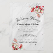 命日お祝い | Poppy 招待状 (正面/裏面)