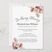 命日お祝い | Poppy Invet 招待状 (正面)