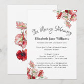 命日お祝い | Poppy Invet 招待状 (正面/裏面)