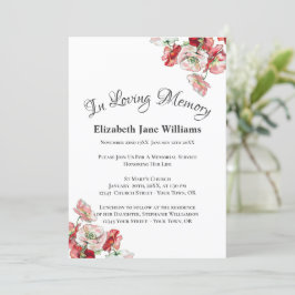 命日お祝い | Poppy Invet 招待状