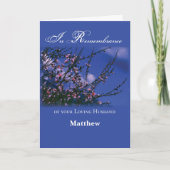 命日の夫 カード (正面)