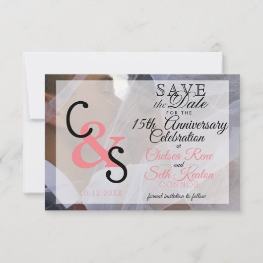 命日の愛モダンを保存する – Coral セーブザデート (正面)